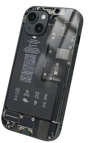 iPhone 14 Plus Tamperli Glossy Cam Kapak - Taptic Engine