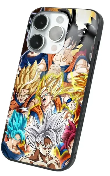 iPhone 14 Pro Tamperli Glossy Cam Kapak - Anime