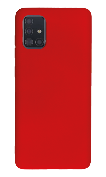 Samsung Galaxy A71 Kılıf Tasarla Lansman Dokulu Kapak Kırmızı