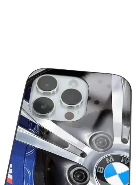 iPhone 14 Pro Tamperli Glossy Cam Kapak - BMW