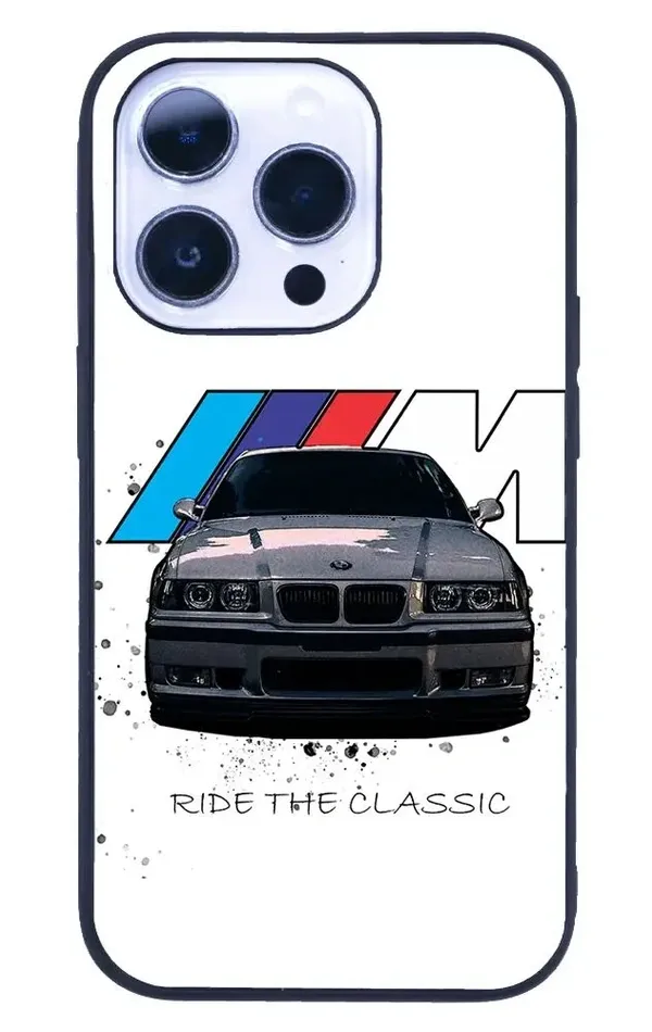 iPhone 14 Pro Tamperli Glossy Cam Kapak - BMW 3