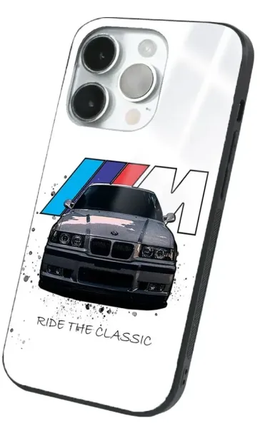 iPhone 14 Pro Tamperli Glossy Cam Kapak - BMW 3