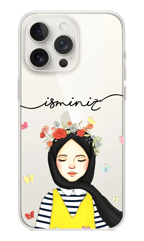 Çiçek Desenli Şeffaf Kılıf - Spring Girl