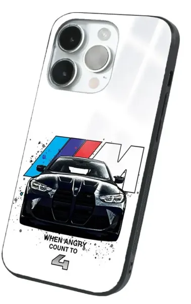 iPhone 14 Pro Tamperli Glossy Cam Kapak - BMW 6