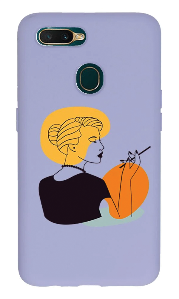 Oppo A12 Lansman Kılıf - Art Woman 2