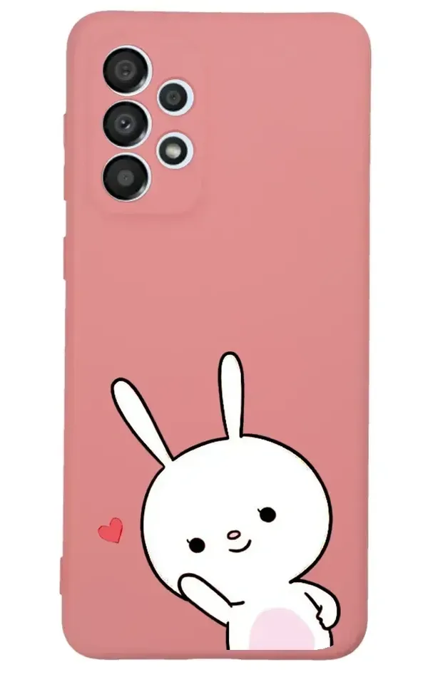 Samsung Galaxy A33 Lansman Kılıf - Tavşan Pembe