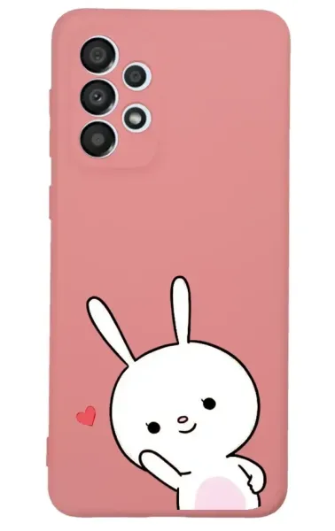 Samsung Galaxy A33 Lansman Kılıf - Tavşan Pembe