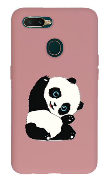 Oppo A5s Lansman Kılıf - Pandas Pembe