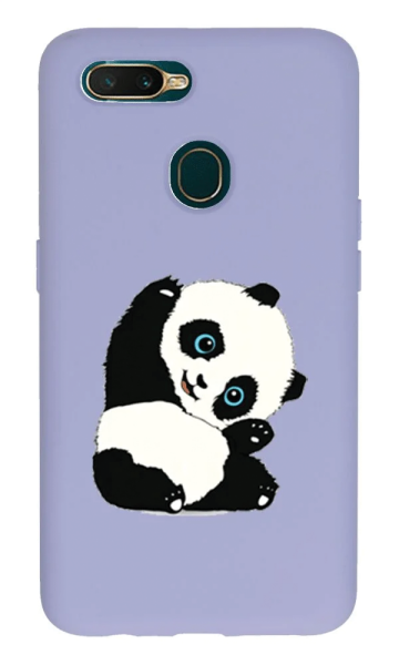 Oppo A5s Lansman Kılıf - Pandas Lila