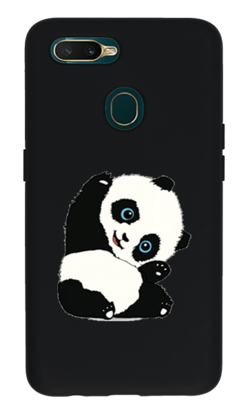 Oppo A5s Lansman Kılıf - Pandas Siyah