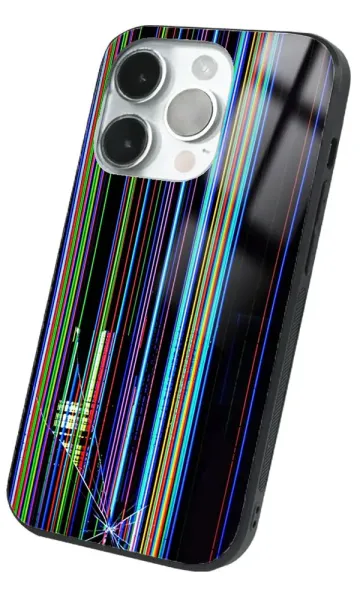 iPhone 14 Pro Tamperli Glossy Cam Kapak - Broken 3