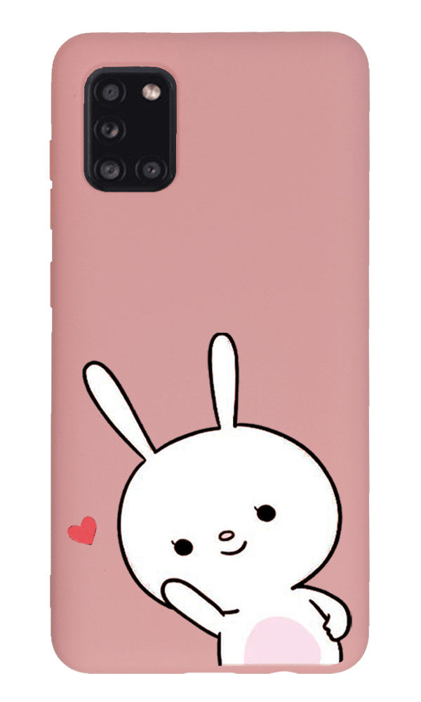 Samsung Galaxy A31 Lansman Kılıf - Tavşan Pembe