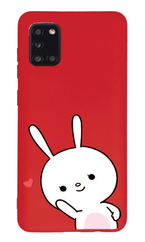 Samsung Galaxy A31 Lansman Kılıf - Tavşan Kırmızı