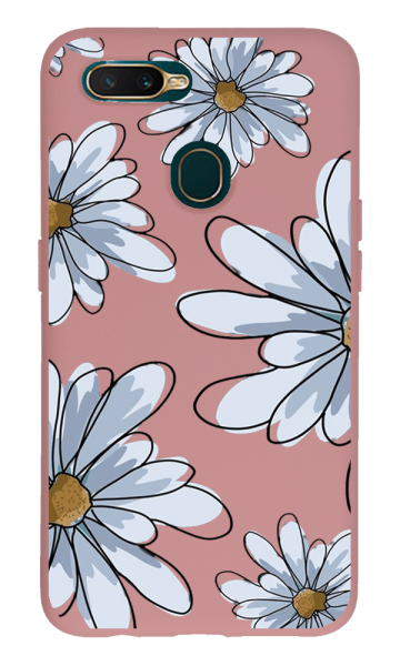 Oppo A5s Lansman Kılıf - Papatya Pembe