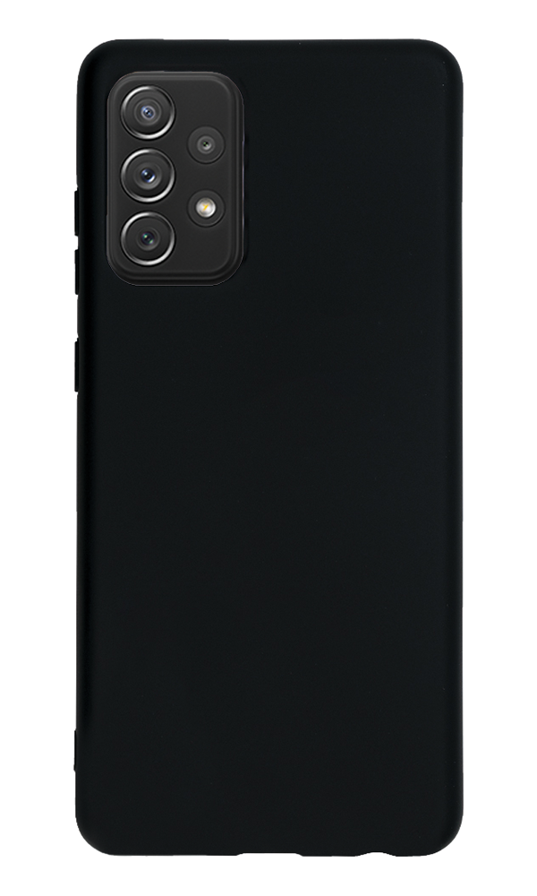 Samsung Galaxy A72 Kılıf Tasarla Lansman Dokulu Kapak Siyah