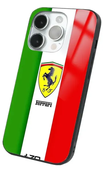 iPhone 14 Pro Tamperli Glossy Cam Kapak - Ferrari 2