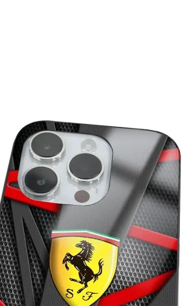 iPhone 14 Pro Tamperli Glossy Cam Kapak - Ferrari 4