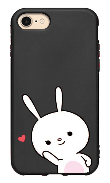 iPhone 8 Lansman Kılıf - Tavşan Siyah
