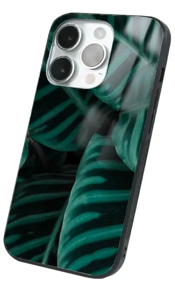 iPhone 14 Pro Tamperli Glossy Cam Kapak - Green