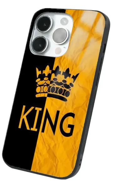 iPhone 14 Pro Tamperli Glossy Cam Kapak - King