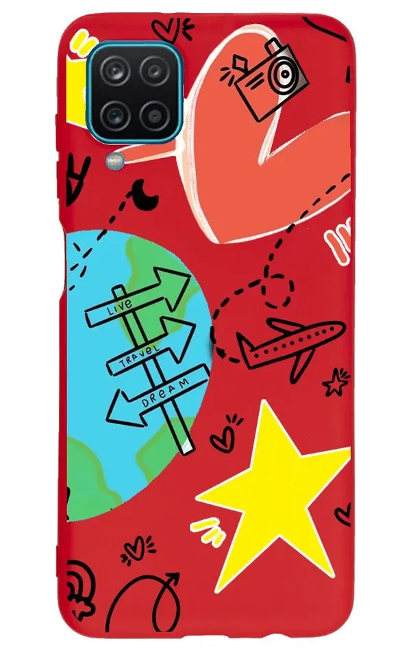 Samsung A12 Lansman Kılıf - World