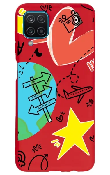 Samsung A12 Lansman Kılıf - World