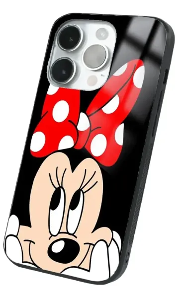 iPhone 14 Pro Tamperli Glossy Cam Kapak - Mickey 2