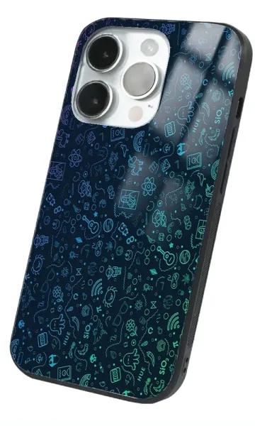 iPhone 14 Pro Tamperli Glossy Cam Kapak - Mix