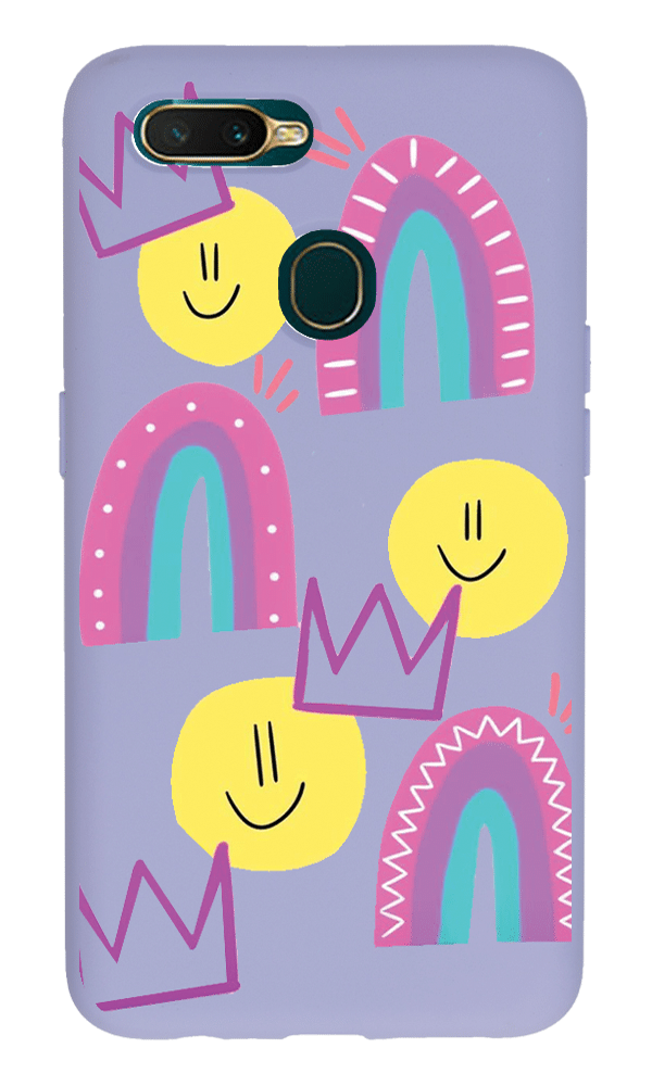 Oppo A5s Lansman Kılıf - Smile Lila