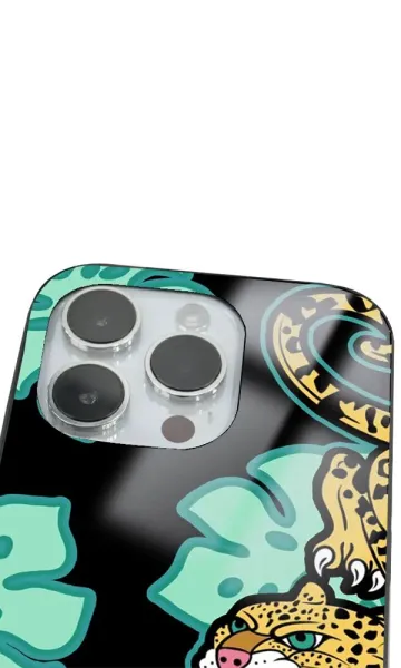 iPhone 14 Pro Tamperli Glossy Cam Kapak - Panter