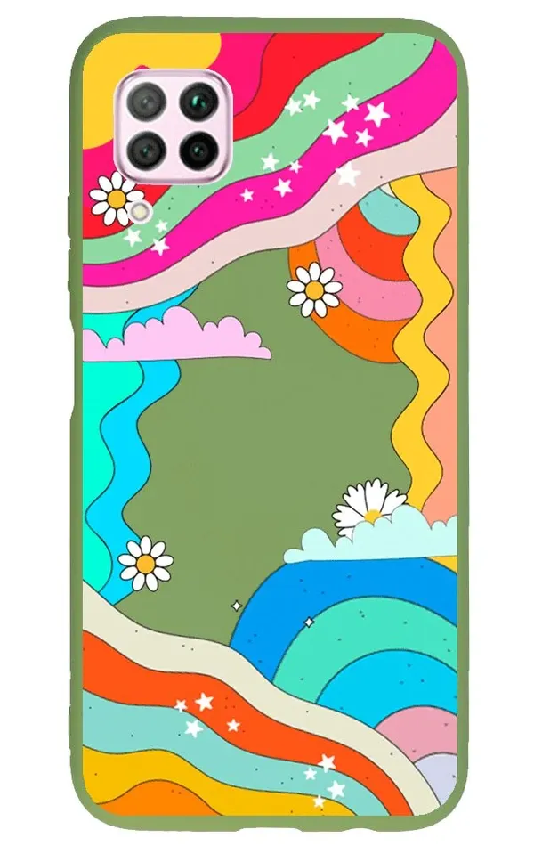 Huawei P40 Lite Lansman Kılıf - Colors
