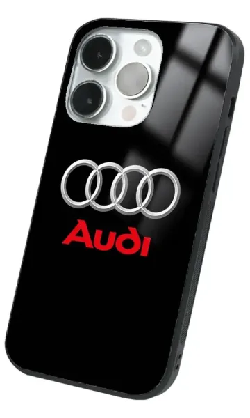 iPhone 14 Pro Max Tamperli Glossy Cam Kapak - Audi