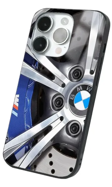 iPhone 14 Pro Max Tamperli Glossy Cam Kapak - BMW