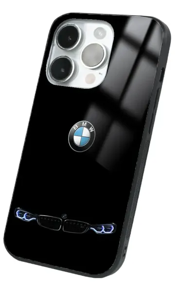 iPhone 14 Pro Max Tamperli Glossy Cam Kapak - BMW 2