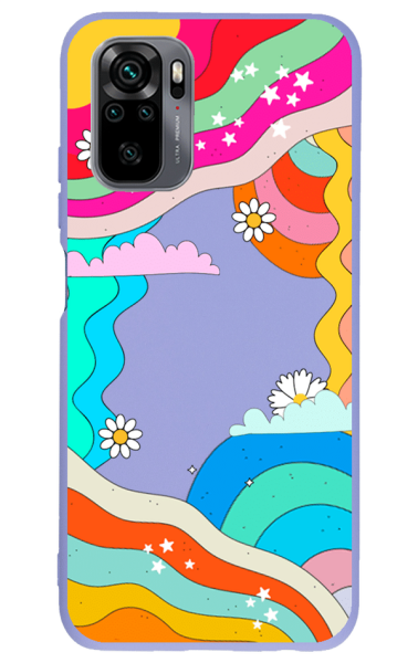 Xiaomi Redmi Note 10S Lansman Kılıf - Colors Lila