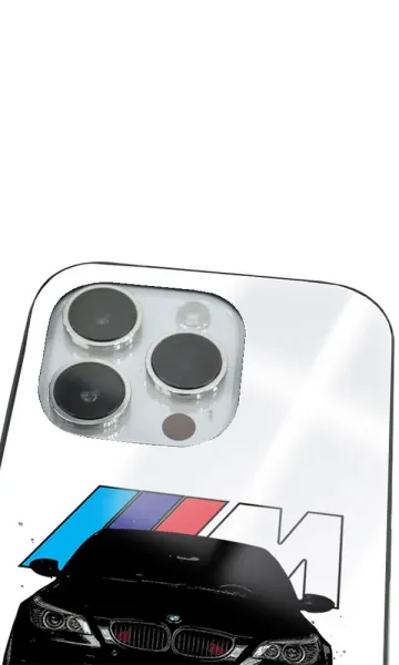 iPhone 14 Pro Max Tamperli Glossy Cam Kapak - BMW 4