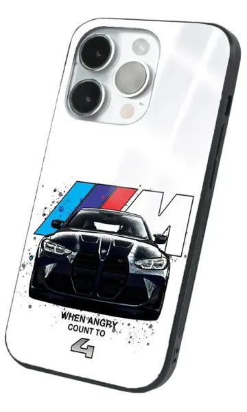 iPhone 14 Pro Max Tamperli Glossy Cam Kapak - BMW 6