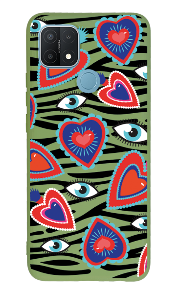 Oppo A15 Lansman Kılıf - Eye Of The Heart