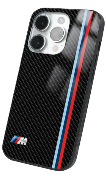 iPhone 14 Pro Max Tamperli Glossy Cam Kapak - BMW 8