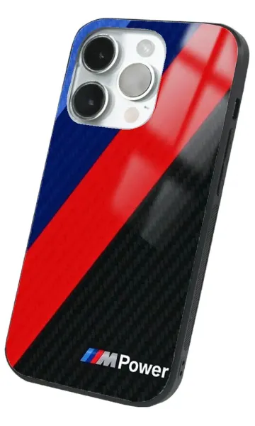 iPhone 14 Pro Max Tamperli Glossy Cam Kapak - BMW 9