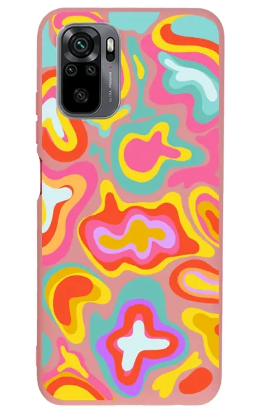 Xiaomi Redmi Note 10S Lansman Kılıf - Colors 2 Pembe