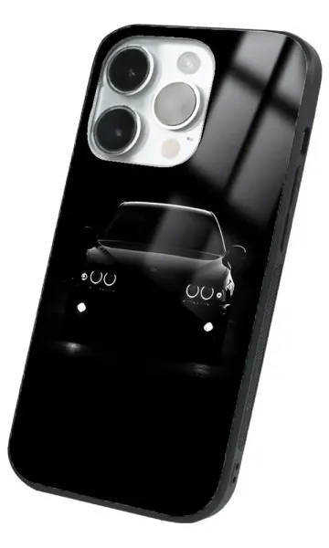 iPhone 14 Pro Max Tamperli Glossy Cam Kapak - BMW 1