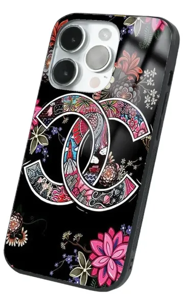 iPhone 14 Pro Max Tamperli Glossy Cam Kapak - CC Flower