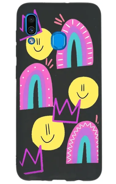 Samsung A20 Lansman Kılıf - Smile