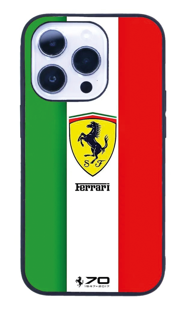 iPhone 14 Pro Max Tamperli Glossy Cam Kapak - Ferrari 2