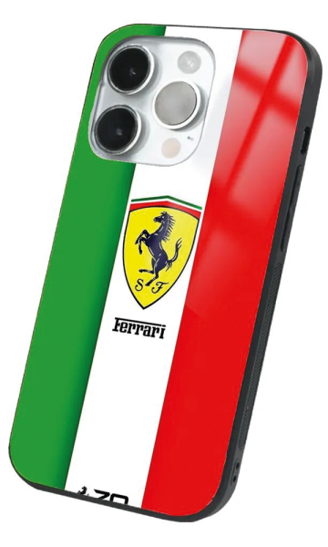 iPhone 14 Pro Max Tamperli Glossy Cam Kapak - Ferrari 2