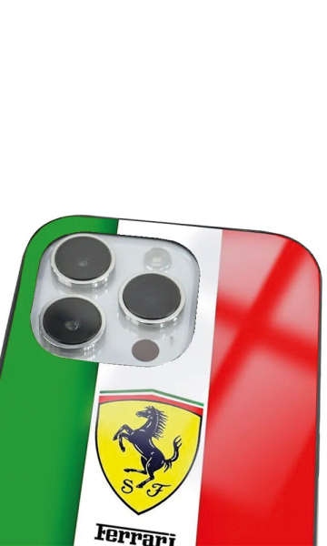 iPhone 14 Pro Max Tamperli Glossy Cam Kapak - Ferrari 2