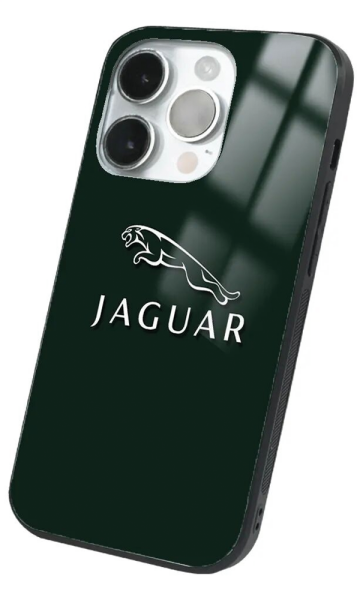 iPhone 14 Pro Max Tamperli Glossy Cam Kapak - Jaguar