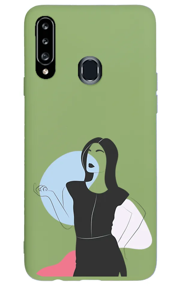 Samsung A20s Lansman Kılıf - Art Woman 1