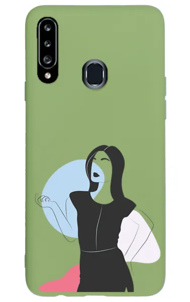 Samsung A20s Lansman Kılıf - Art Woman 1